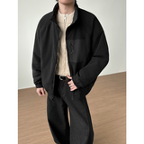 两面穿摇粒绒加厚保暖夹克外套男6626-P125，男装夹克，电商D236-1（原A051-1）