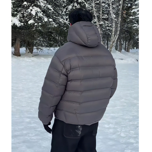 90白鸭绒双面穿排骨羽绒服男连帽外套YR826-P300图片