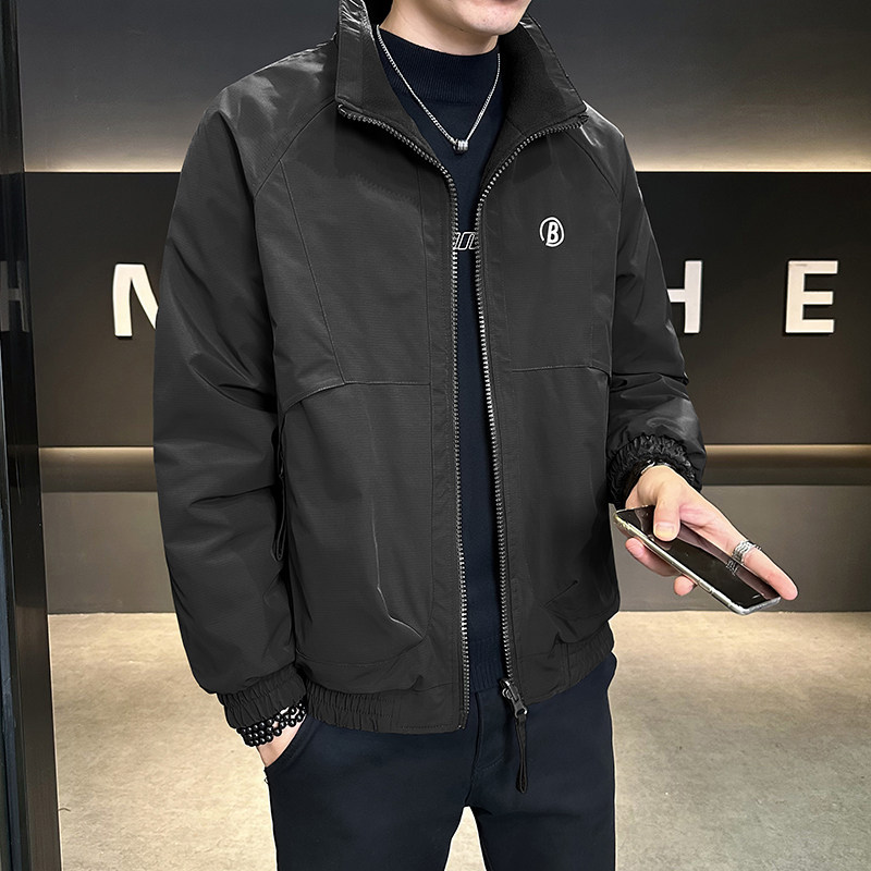 秋冬加厚双面穿颗粒绒立领夹克外套男JK6626-P125,男装夹克,电商D236-1（原A051-1）