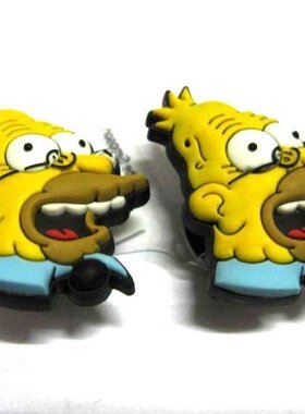 Abe辛普森一家卡通饰品jibbitz鞋花鞋扣洞洞书包装饰