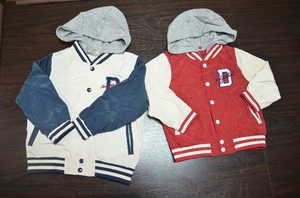 出口韩国外贸男女小童春秋季连帽棒球服上衣秋装夹克衫时尚外套