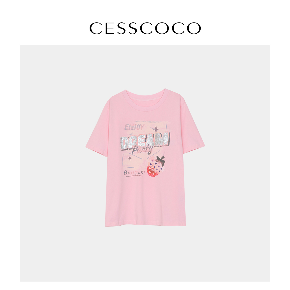 【CESSCOCO】印花T恤 S123215220 女装/女士精品 连衣裙 原图主图