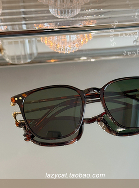 偏光复古太阳镜轻巧女TR90细边框