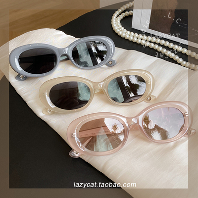 小众高品质墨镜女果冻色防紫外线