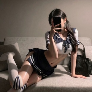 春野山奈日系水手服性感睡裙学院风甜美纯欲jk制服短裙qq内衣套装