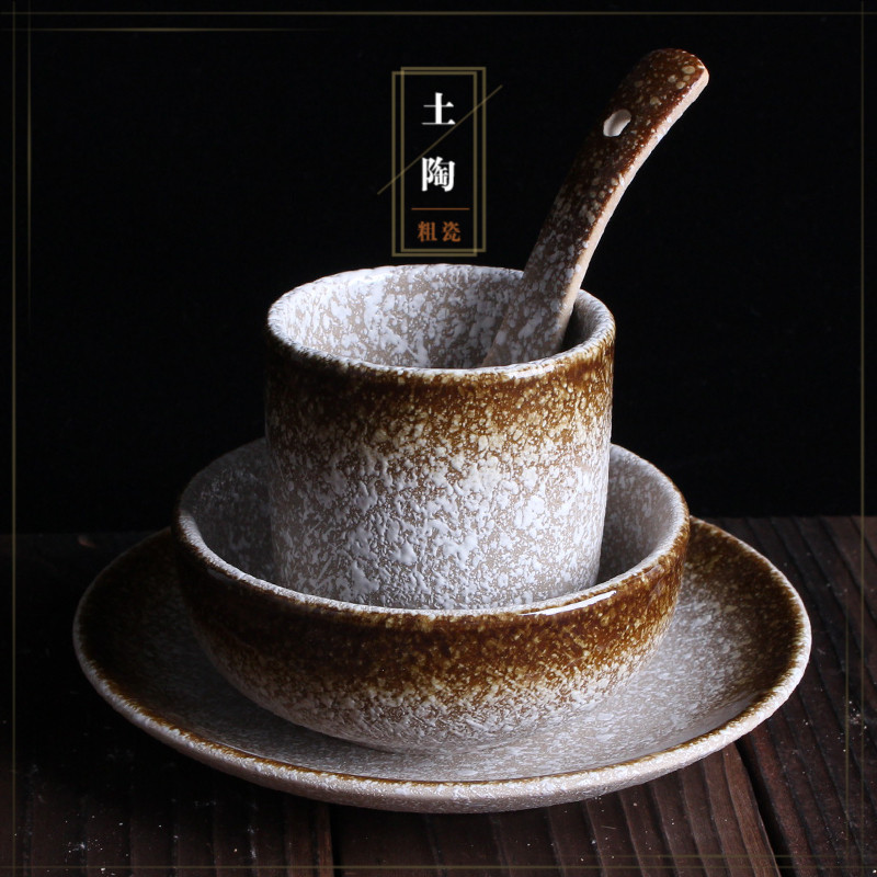 日式风一人食碗碟勺摆台陶瓷餐具