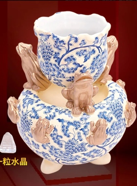 李居明2024龙年[太极卸]鱼摆件