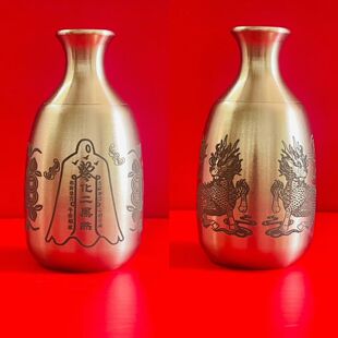 2026马年吉祥物纯铜五黄二黑摆件五帝钱天然水晶麒麟家居装饰摆放