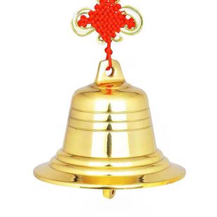 精工纯铜风铃铜铃铛挂件铜钟挂钟家居阳台五黄二黑风铃大门饰挂饰