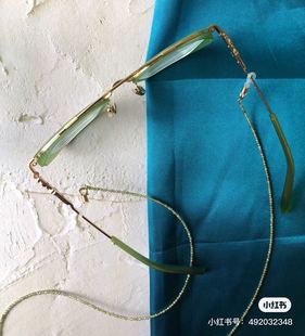 原创2MM绿色锆石切面锆石圆珠石眼镜链小珠子太阳镜挂链口罩链