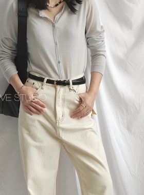 X.TIVE 春秋系列浅香芋色精细羊毛针织长袖开衫通勤休闲百搭温柔