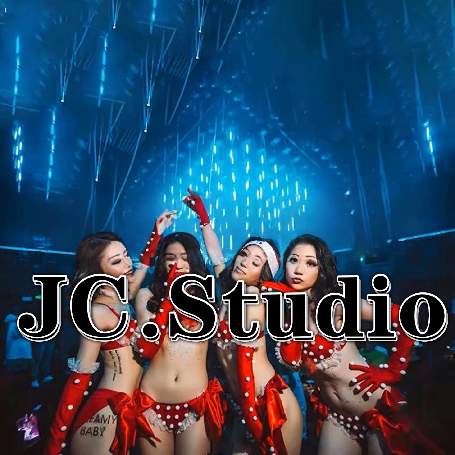 酒吧gogo演出服女圣诞节性感毛球比基尼红色夜店ds舞蹈服