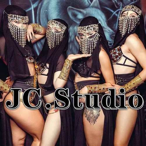 酒吧夜店性感gogo演出服中东迪拜女郎表演服装阿拉伯舞蹈套装