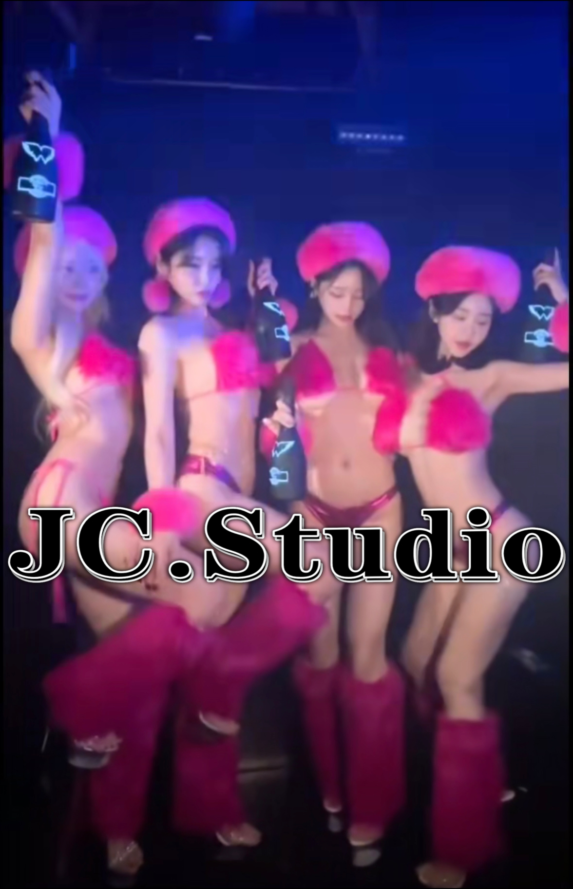 定制高定系列gogo演出服性感比基尼毛绒套装夜店酒吧出酒外籍ds