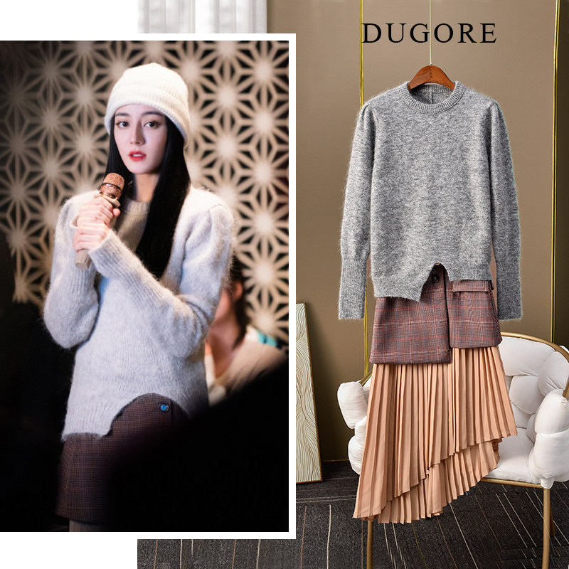 洋气套头毛衣热巴乔晶晶同款