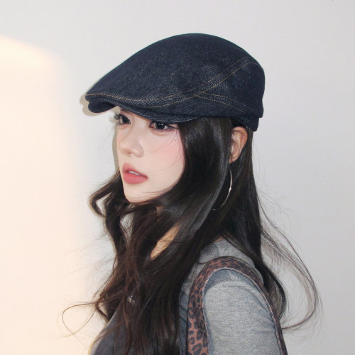 林小橘高级感牛仔前进帽时髦百搭