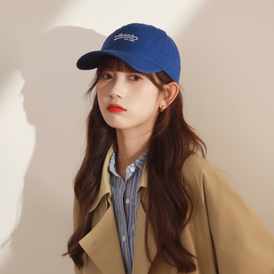 原创刺绣棒球帽女韩版 弯檐软顶帽子街头风运动帽休闲百搭鸭舌帽男
