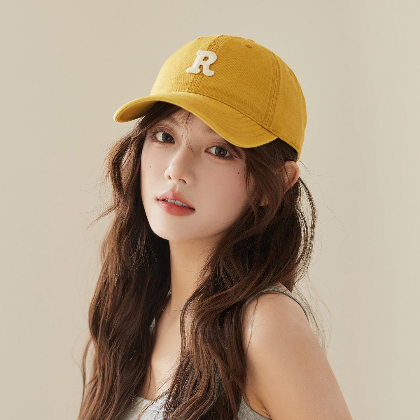 林小橘百搭宽檐软顶棒球帽显脸小