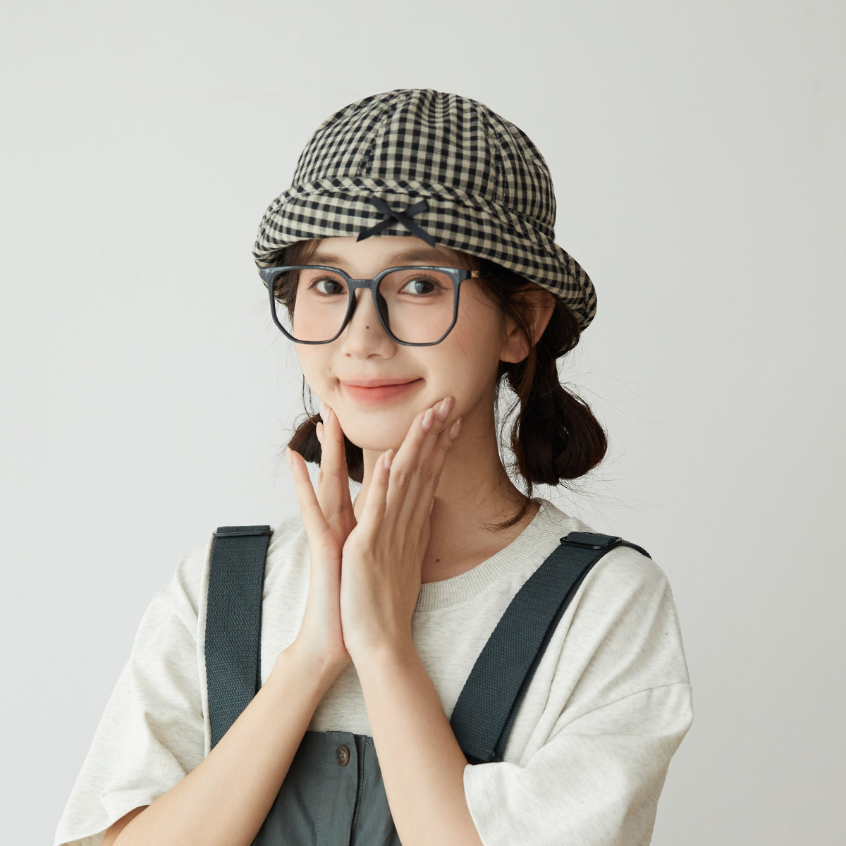 林小橘渔夫帽洋气可爱圆顶显脸小