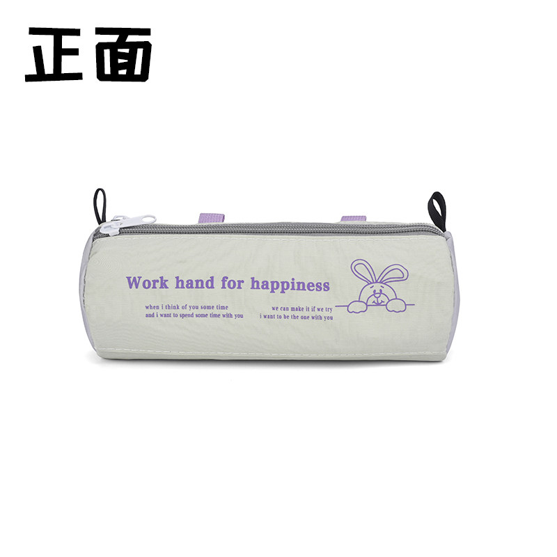 简约可爱系蛋卷多层笔袋美式防水文具盒便携小众可爱设计感文具袋