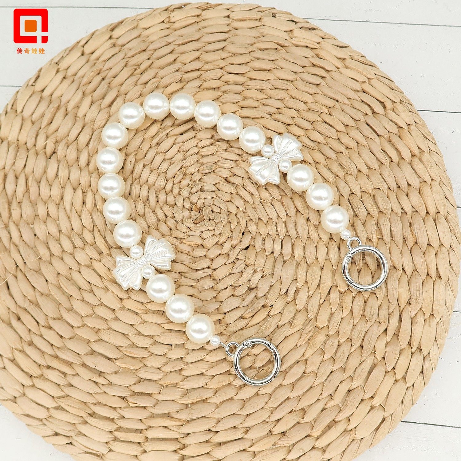 16MM蝴蝶结珍珠包链条编织毛线包手提链水杯链手机挂链手拎短包带,服饰配件/皮带/帽子/围巾,包带,淘宝优惠券,粉丝福利购,淘宝优惠卷