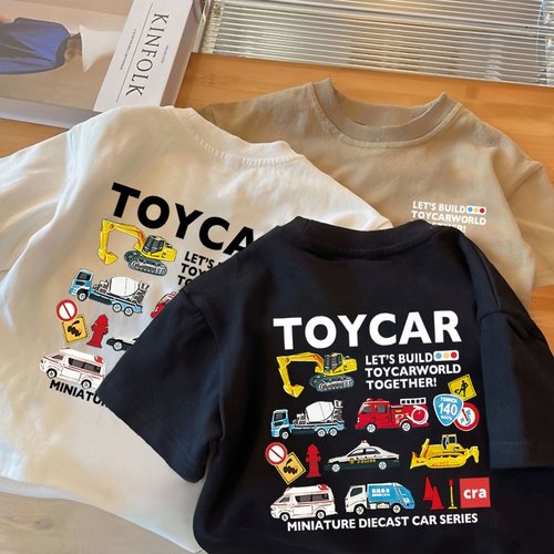 儿童卡通短袖t恤痞帅男小童装