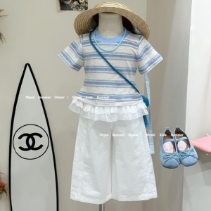 女童夏套装夏季巨好看短袖两件套