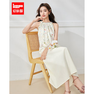 新款 IEF 2025夏季 爱依服时尚 森系甜美减龄少女风显瘦上下套裙 套装
