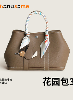 手工蜡线进口真皮大容量花园包23 30 36欧美单肩手提包斜挎女包