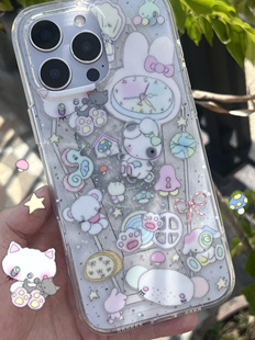 梦核原创手机壳【福禄士多】IMD双层IMD亮面闪粉包相机键适用于ip17pm17p17iPhone16promax苹果16pro高级感