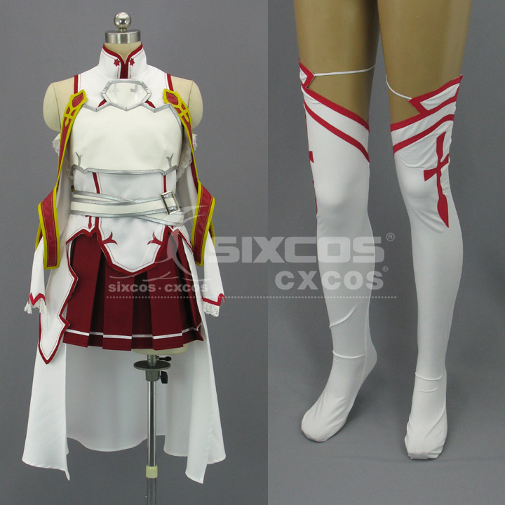 刀剑神域 亚丝娜/结城明日奈 COS服装定做Sword Art Online-Asuna 模玩/动漫/周边/娃圈三坑/桌游 Cosplay女装/cos女装 原图主图