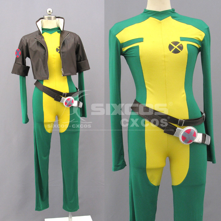 X战警 罗刹女 COS服装定做 The Avengers X-men-Rogue Cosplay