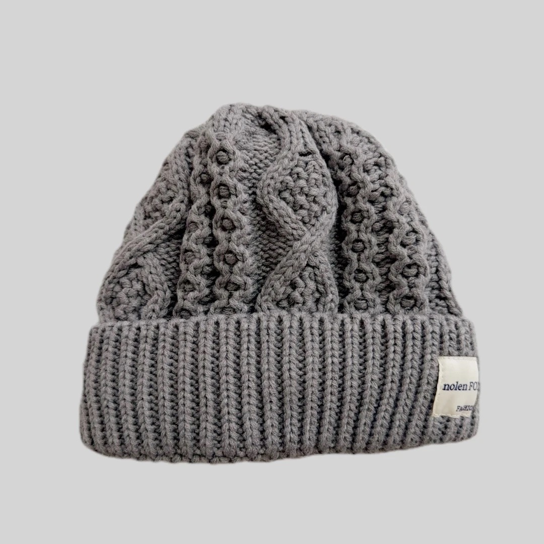 Z-0 双层厚实棒针加绒休闲针织帽（大头围均可）