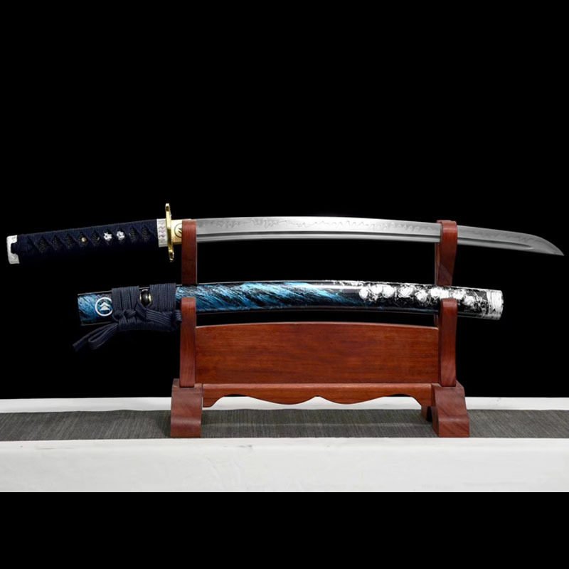 锻打刀剑武士刃肋差短刀T10烧刃一体宝剑冷兵器收藏摆件未开刃