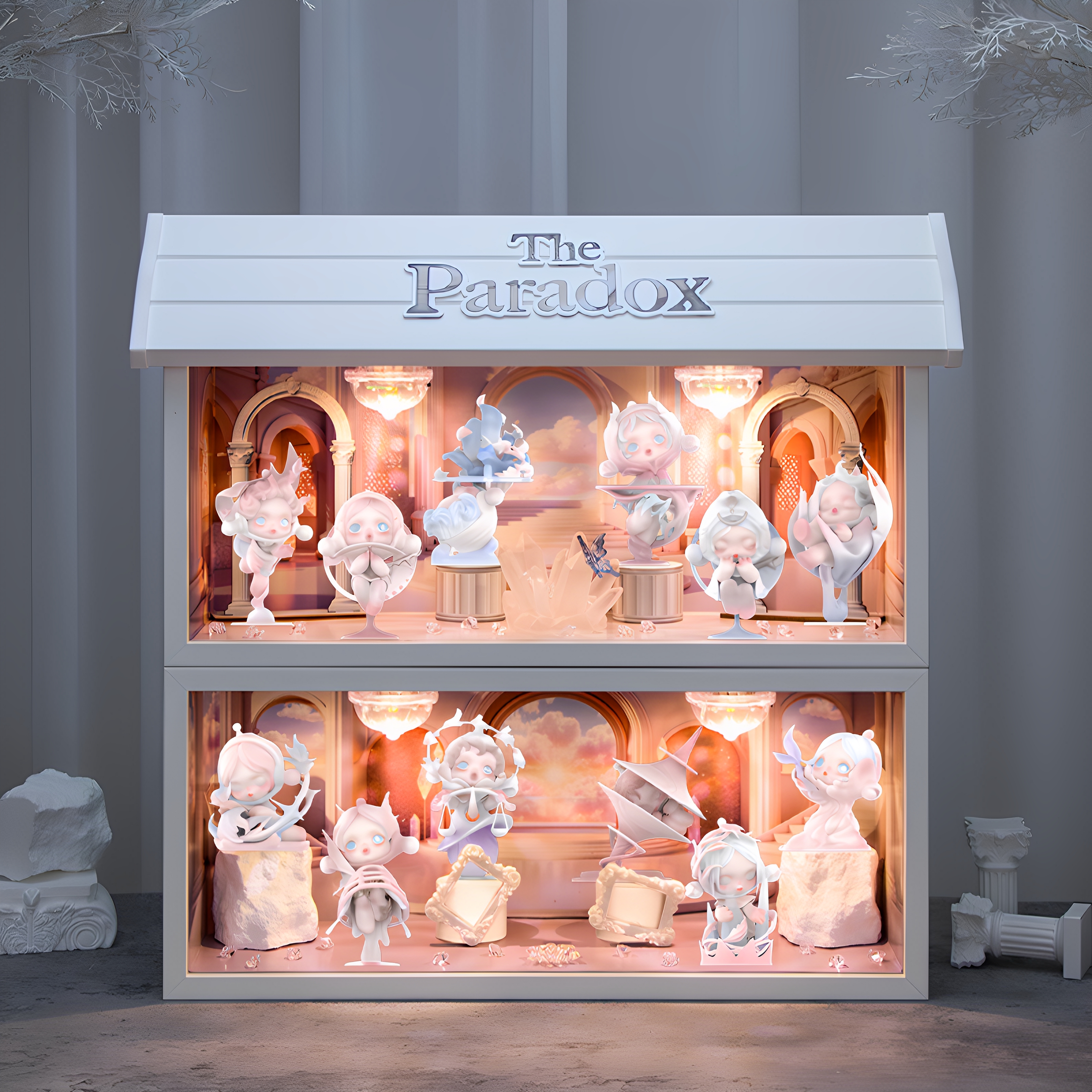 SKULLPANDA进退之门盲盒展示盒