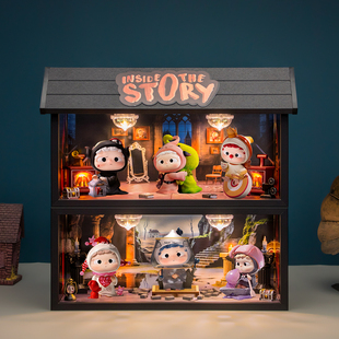 适用ozai哦崽剧中人小剧场系列盲盒手办场景收纳展示盒摆件礼物