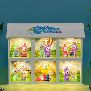 POPMART泡泡玛特天线宝宝系列陪伴手办盲盒主题场景展示盒摆件