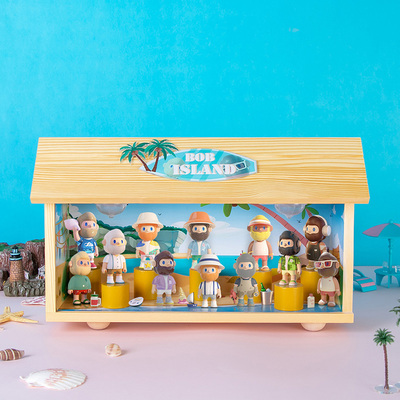 现货BOB海岛系列盲盒展示场景盒