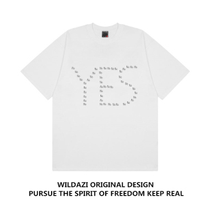 yes 好 T恤 原创设计小众英文印花纯棉宽松男女短袖 不