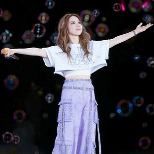 邓紫棋演唱会同款烫钻T恤I AM GLORIA短袖男女圆领纯棉上衣服周边