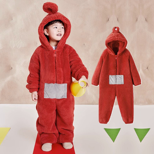 天线宝宝cos服儿童睡衣人偶服小孩演出服舞台剧化妆舞会派对装扮6