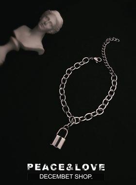 韩版酷帅风金属街拍钛钢百搭手链