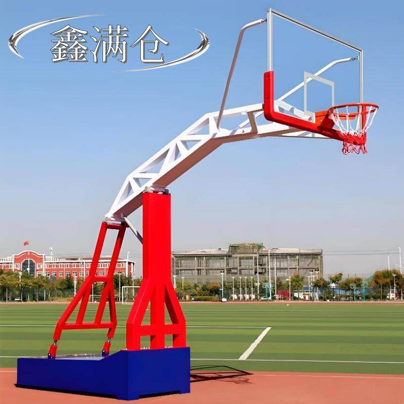 户外标准篮球架室外成人比赛训练防液压箱式篮球架学校地埋篮球架
