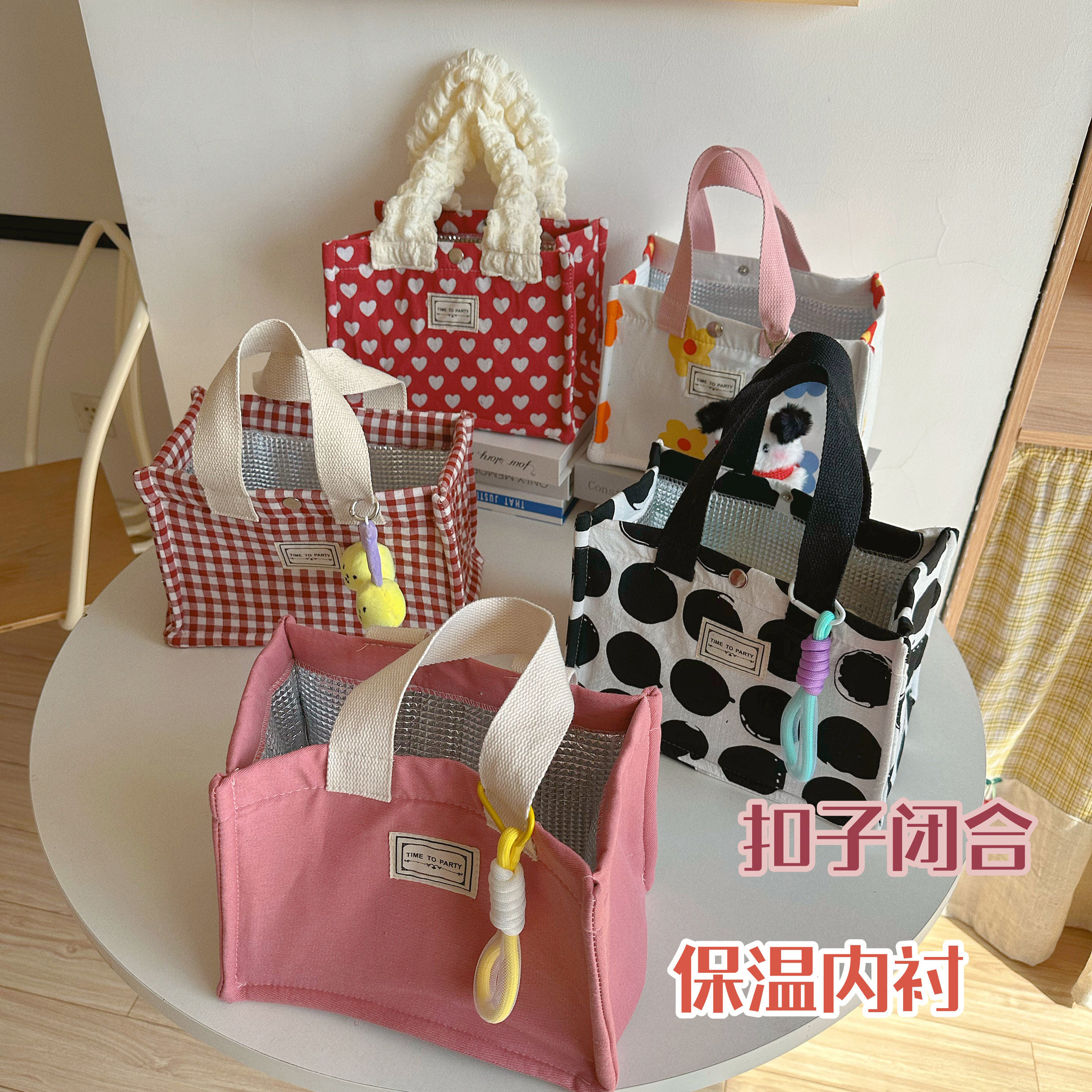 便当包高颜值野餐碎花饭盒袋女百搭手拎小方包便携妈咪零食带饭包,收纳整理,饭盒袋,淘宝优惠券,粉丝福利购,淘宝优惠卷