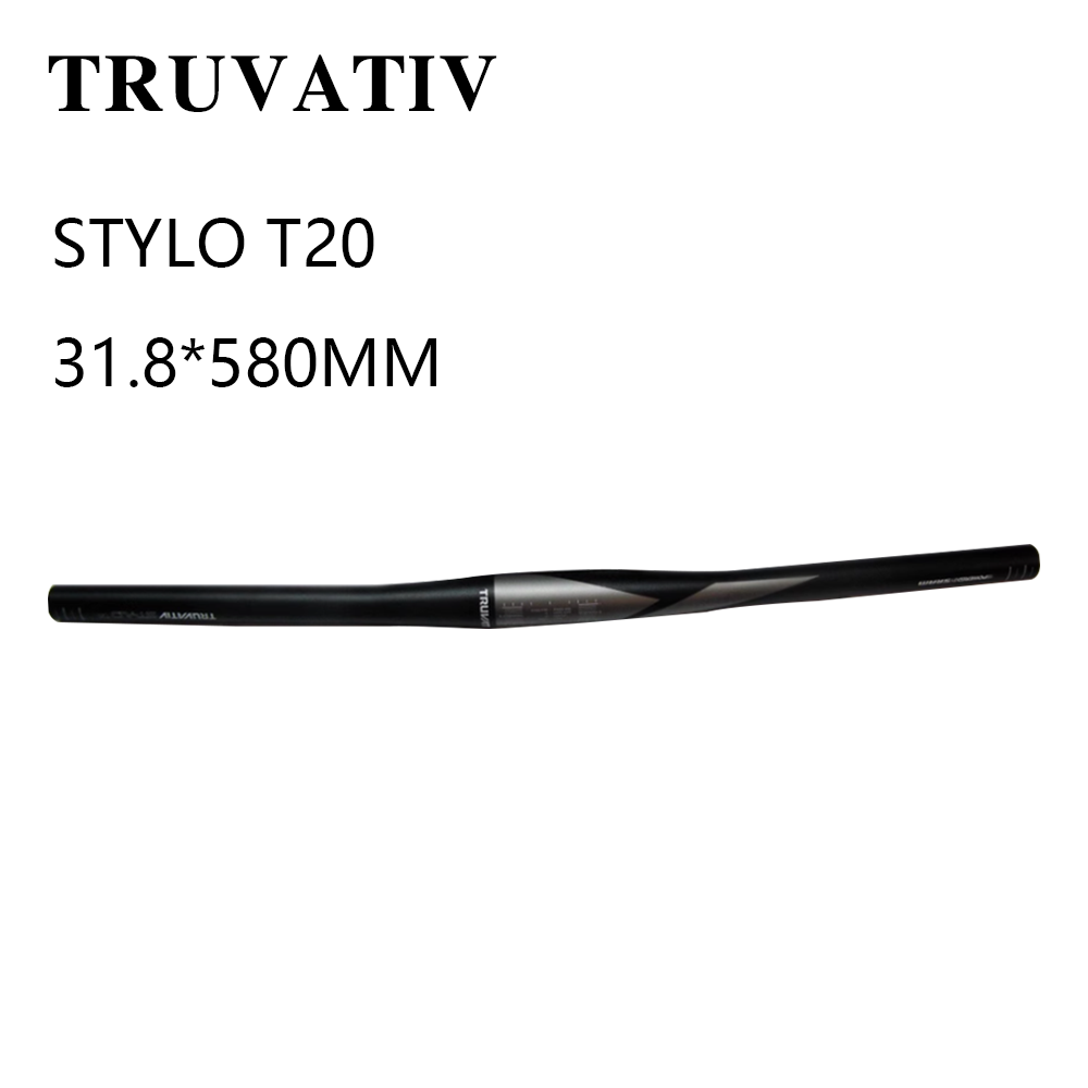 TRUVATIV新瑞 STYLO T20山地车直把超轻191g6061铝合金车把黑色 - 实物图