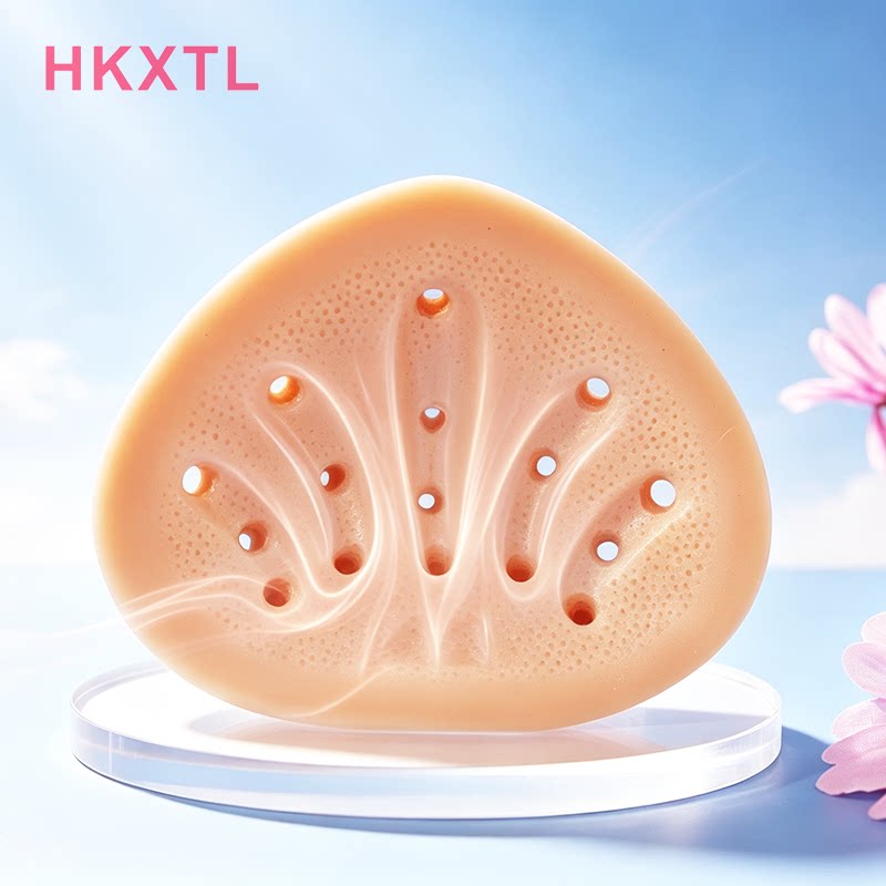 微孔直通孔无膜透气义乳假胸胸垫