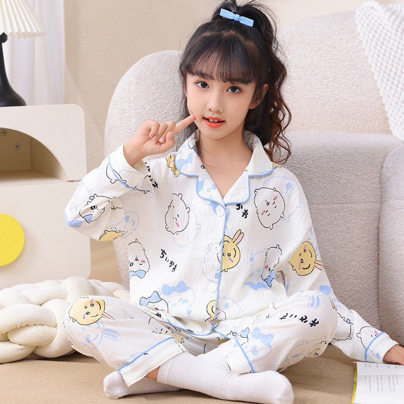 儿童睡衣女童春秋季云朵棉长袖套装中大童女孩亲肤柔软开衫家居服,童装/婴儿装/亲子装,家居服套装,淘宝优惠券,粉丝福利购,淘宝优惠卷