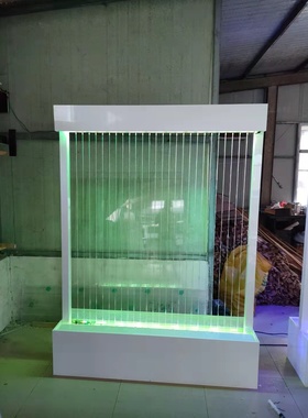 拉线水帘流水墙水景尼龙绳