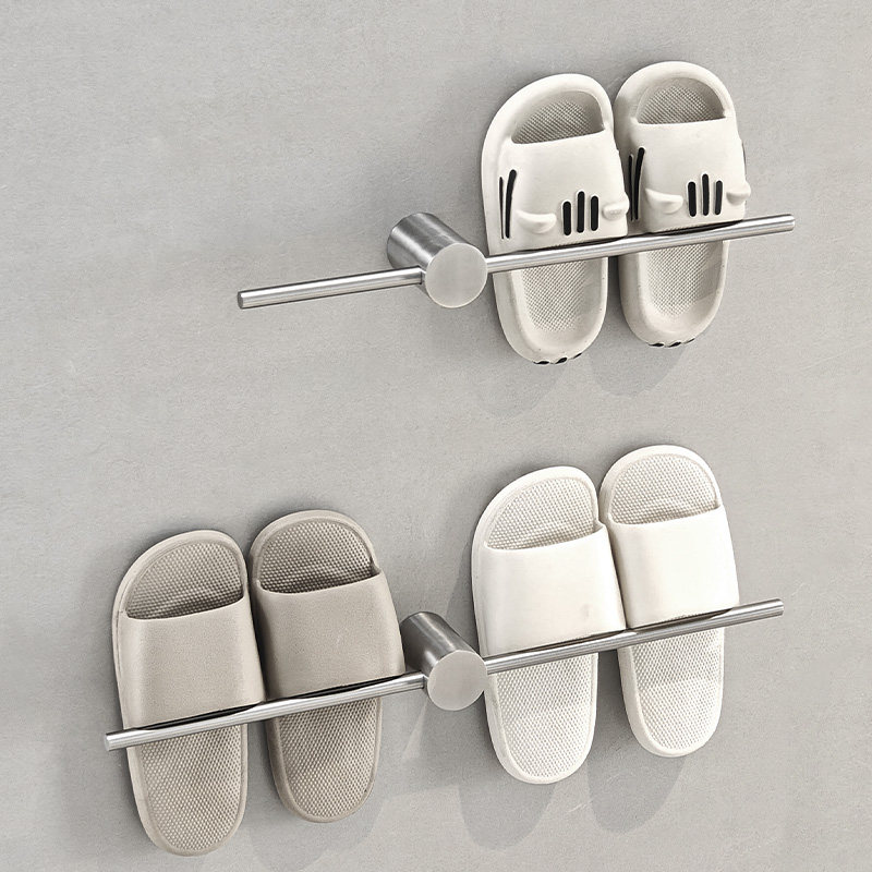 德国SEVENR浴室拖鞋架免打孔卫生间鞋子置物架不锈钢厕所壁挂拖鞋,家装主材,置物架,淘宝优惠券,粉丝福利购,淘宝优惠卷