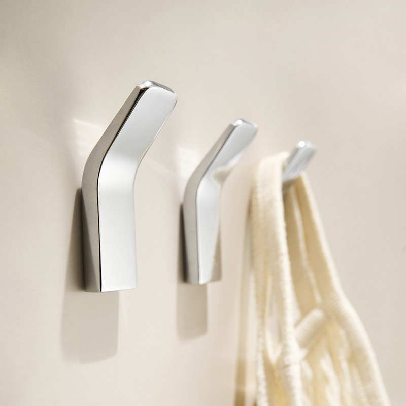 包豪斯浴室毛巾挂钩加厚免打孔